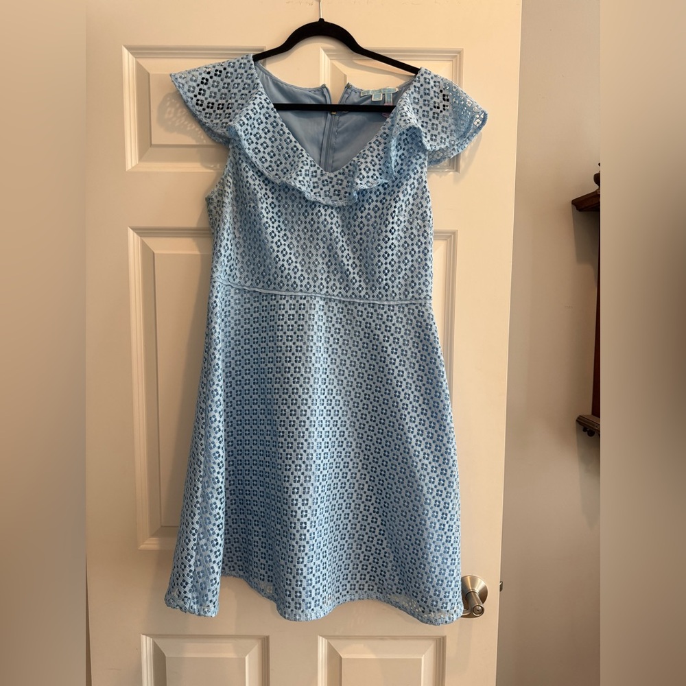 Draper James Light Blue Lace Women’s Dress